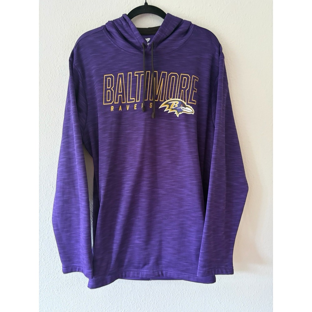 Baltimore Ravens NFL Men's Fanatics Purple Logo Fleece Hoodie Football Sweatshir